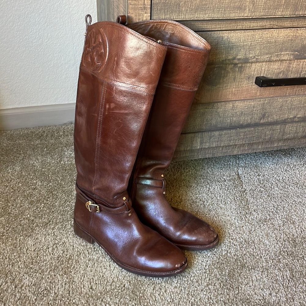 Tory Burch Women's Black Marlene Riding Boot